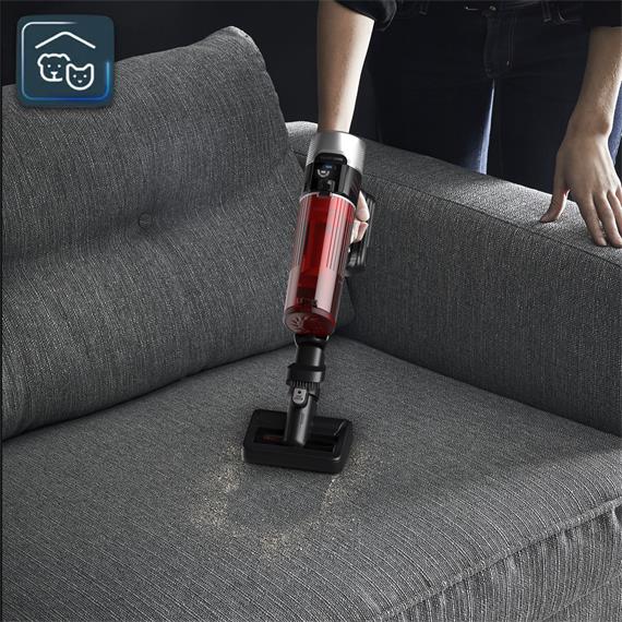Rowenta RH2059 X-Force Flex 9.60 Animal Care Apiradora Sin Cable Roja y Gris