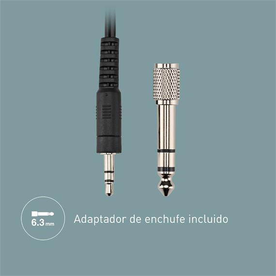 Panasonic RP-HT090E Auricular con Cable de 5 metros y Control de Volumen
