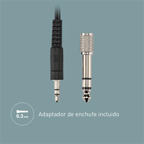 Panasonic RP-HT090E Auricular con Cable de 5 metros y Control de Volumen