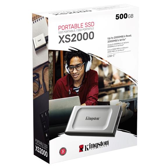 Disco SSD Externo Kingston XS2000 500GB