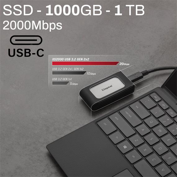 Disco SSD Externo Kingston XS2000 1TB