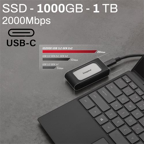 Disco SSD Externo Kingston XS2000 1TB