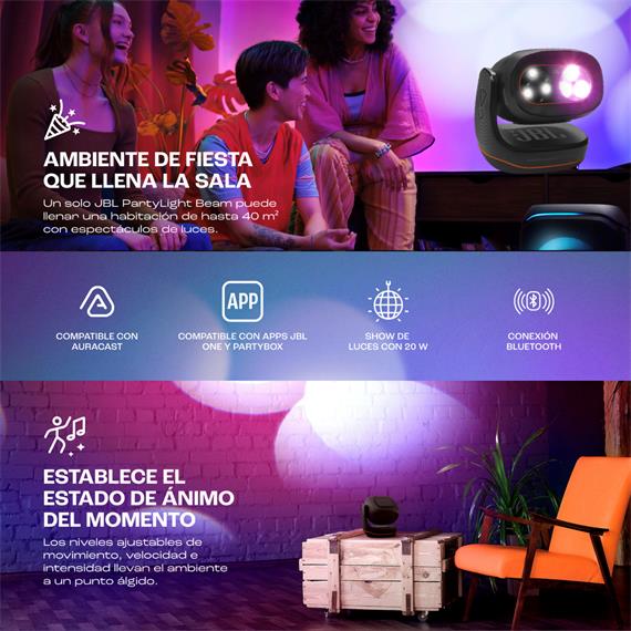 Jbl Partylight Beam Proyector de Luz