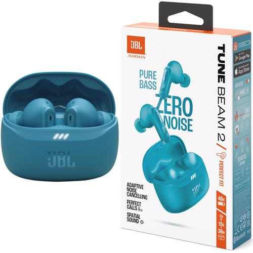Jbl Tune Beam 2 Auricular Inalámbrico con Cancelación de Ruido Turquesa