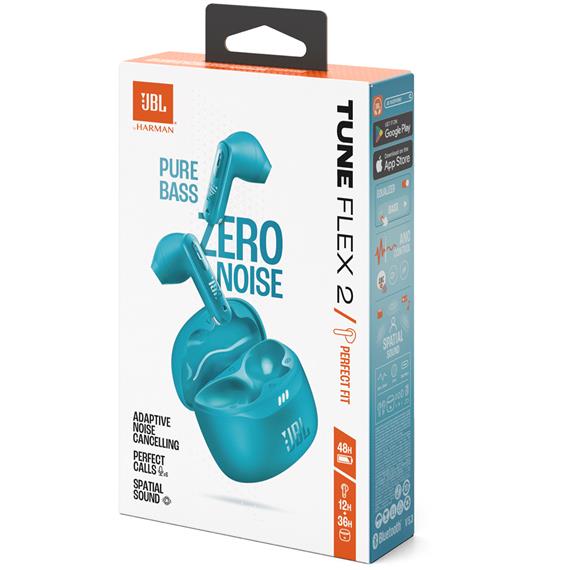 Jbl Tune Flex 2 Auricular Inalámbrico con Cancelación Ruido Turquesa