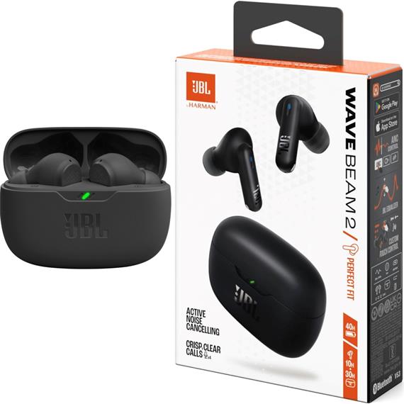 Jbl Wave Beam 2 Auricular Inalámbrico Cancelación Ruido Negro