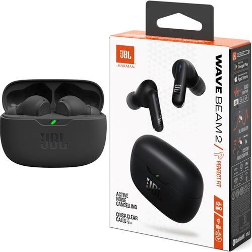 Jbl Wave Beam 2 Auricular Inalámbrico Cancelación Ruido Negro