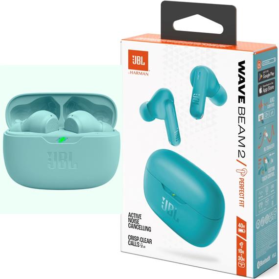 Jbl Wave Beam 2 Auricular Inalámbrico Cancelación Ruido Azul