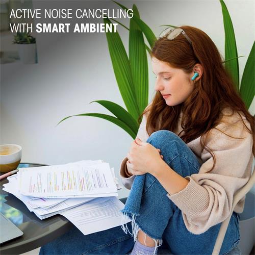 Jbl Wave Beam 2 Auricular Inalámbrico Cancelación Ruido Azul