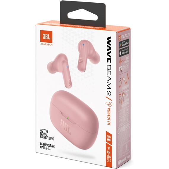 Jbl Wave Beam 2 Auricular Inalámbrico Cancelación Ruido Rosa