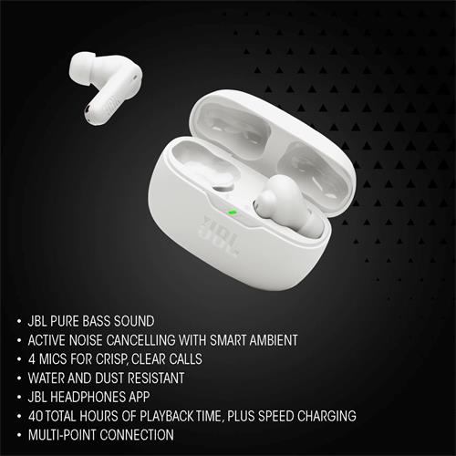 Jbl Wave Beam 2 Auricular Inalámbrico Cancelación Ruido Rosa