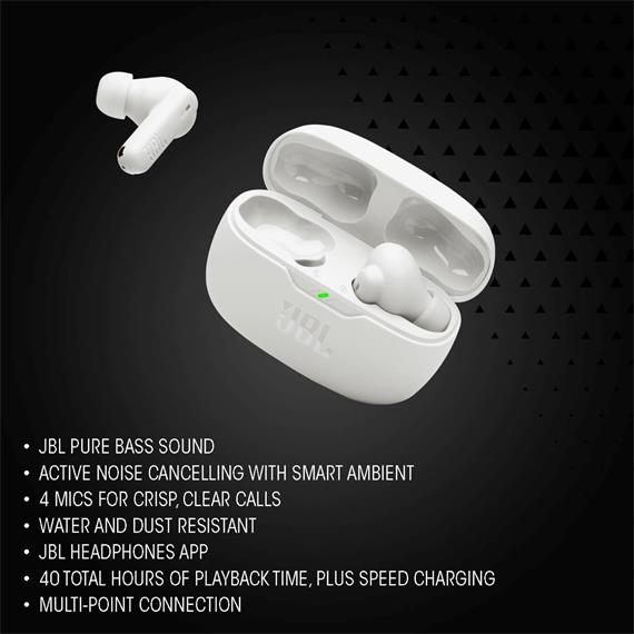 Jbl Wave Beam 2 Auricular Inalámbrico Cancelación Ruido Blanco