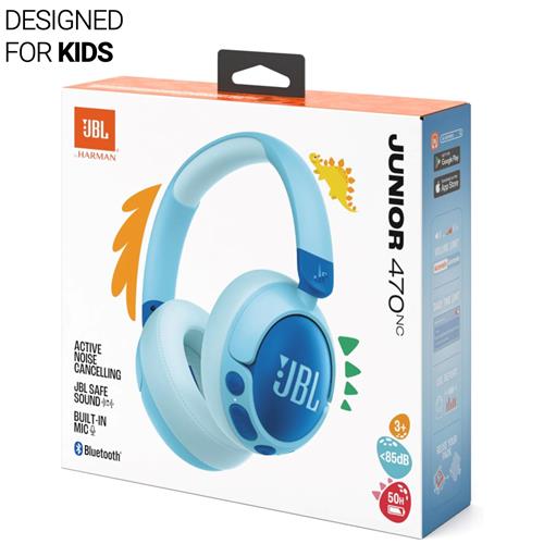 Jbl Junior 470NC Auricular Inalámbrico Infantil con Cancelación de Ruido Azul