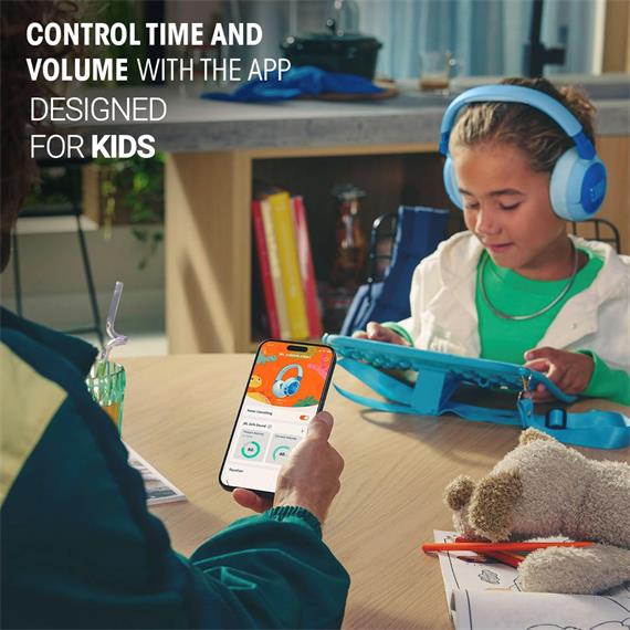 Jbl Junior 470NC Auricular Inalámbrico Infantil con Cancelación de Ruido Azul