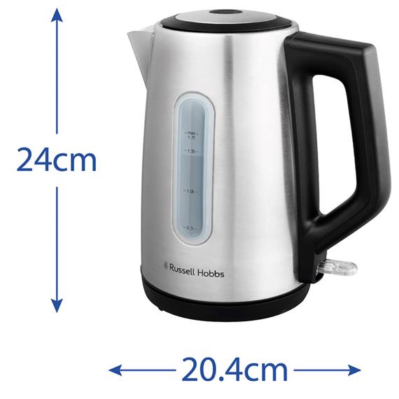 Russell Hobbs 27380-70 Heaton Hervidor de Acero, Sin Cable, 1,7Litros