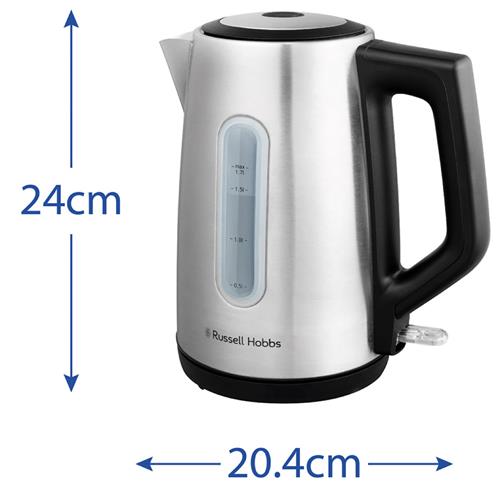 Russell Hobbs 27380-70 Heaton Hervidor de Acero, Sin Cable, 1,7Litros