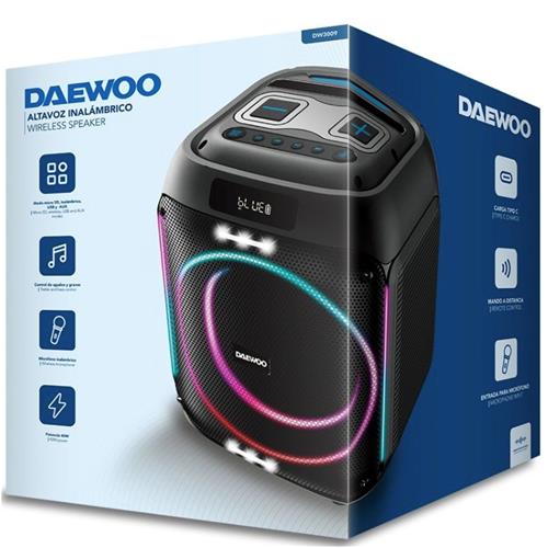 Daewoo DW3009 Altavoz Party Bluetooth y USB con Micro Inalámbrico