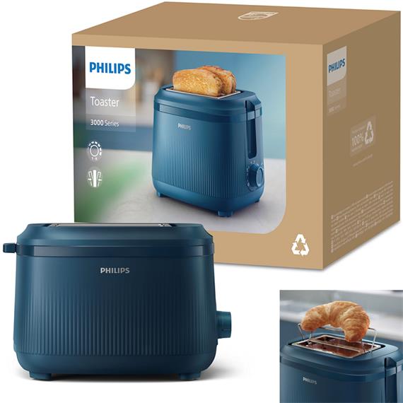 Philips HD2511/70 Tostador 2 Ranuras 900W Azul