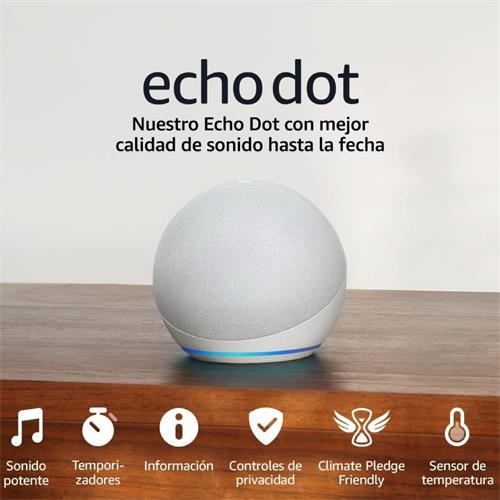 Amazon Echo Dot 5ª Gen Altavoz Bluetooth Inteligente Alexa Blanco (B09B94956P)