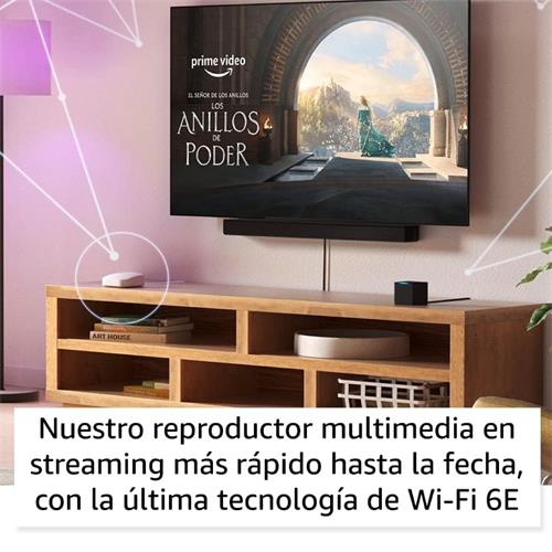 Amazon Fire TV Cube (2022), Control por Voz Alexa, WiFi 6, Ultra HD 4K