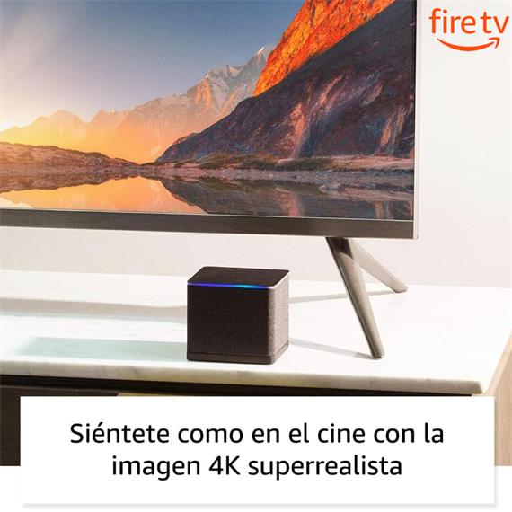 Amazon Fire TV Cube (2022), Control por Voz Alexa, WiFi 6, Ultra HD 4K