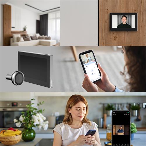 Ezviz HP2 Mirilla Inteligente Wifi con Pantalla 4.3" Plata