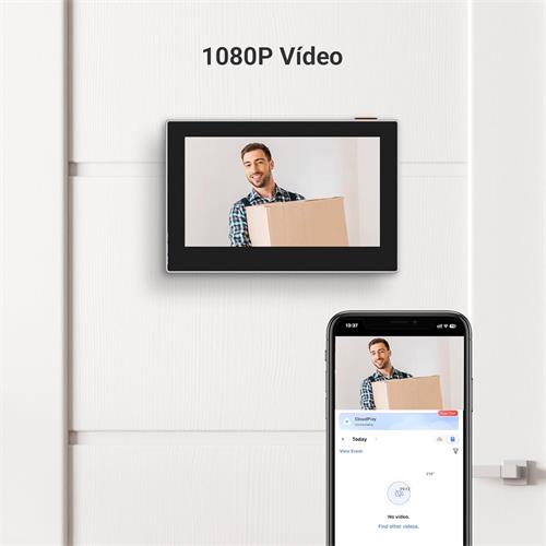 Ezviz HP2 Mirilla Inteligente Wifi con Pantalla 4.3" Plata
