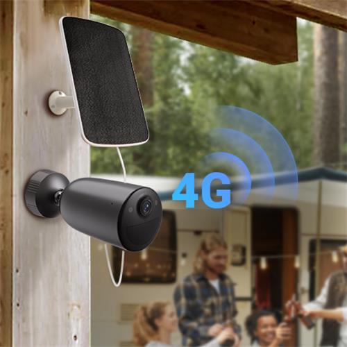 Ezviz EB3 4G KIT Cámara Seguridad Exterior 2K con Batería, 4G  y Panel Solar