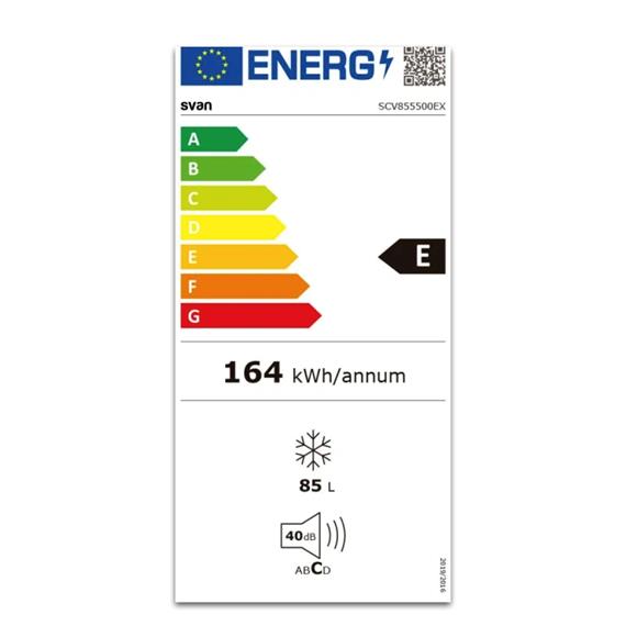 Svan SCV855500EX Congelador 84,5x56cm Inox EF.