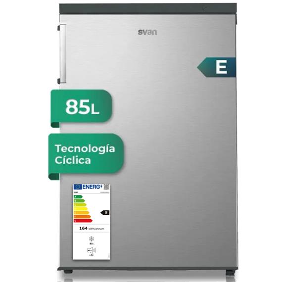 Svan SCV855500EX Congelador 84,5x56cm Inox EF.