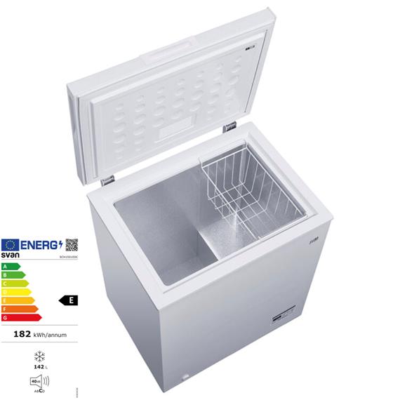 Svan SCH1501EDC Congelador Horizontal 142L Display Blanco
