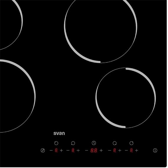 Svan SV4601 Placa Vitroceramica 60cm 4F Cristal Negro