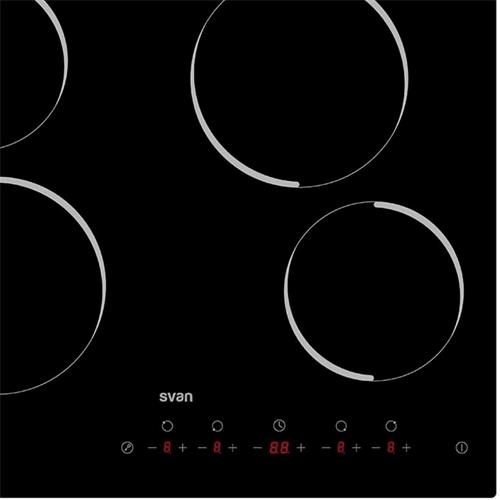 Svan SV4601 Placa Vitroceramica 60cm 4F Cristal Negro