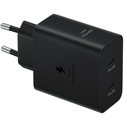 Samsung Cargador 50W Doble Salida USB-C + Cable (EP-T5020XBEGEU)
