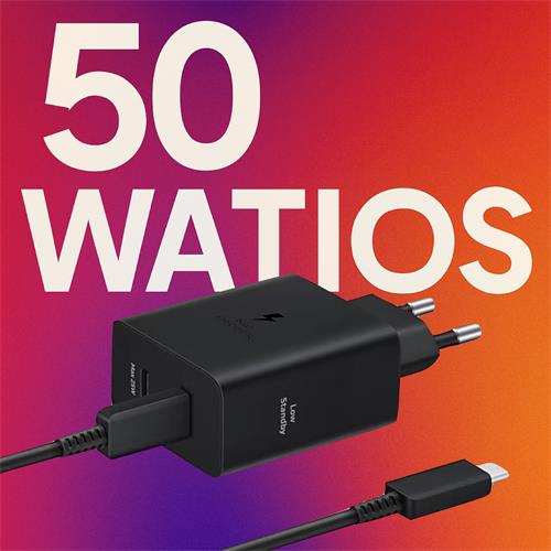 Samsung Cargador 50W Doble Salida USB-C + Cable (EP-T5020XBEGEU)