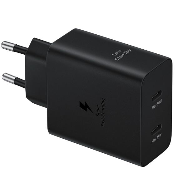 Samsung Cargador 50W Doble Salida USB-C + Cable (EP-T5020XBEGEU)