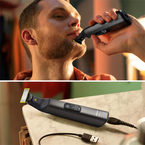 Philips QP6552/15 Recortadora Multi Función One Blade Cara y Cuerpo