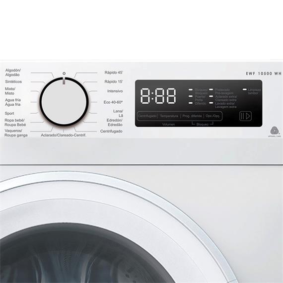 Edesa EWF-10500WH Lavadora 10KG 1500RPM Clase B