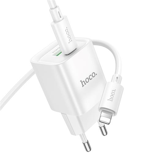 Hoco C149A Cargador Cham PD30W+QC3.0 Type-C to Lightning White