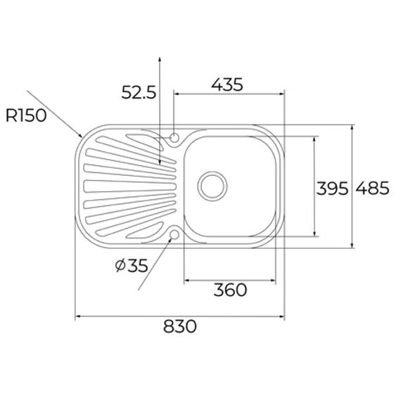 TEKA 1C 1E IZQ STYLO FREGADERO