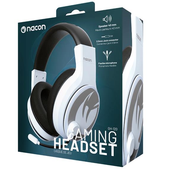 Nacon Auriculares Gaming Estereo Blancos (PCGH-120W)