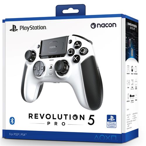 Nacon Mando Revolution 5 Pro Oficial para Playstation 5 Blanco (PS5RP5WSPPT)