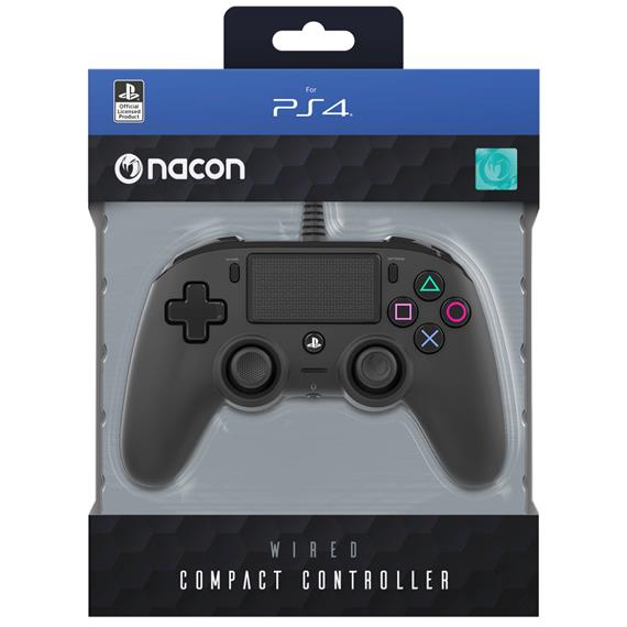 Nacon Mando Oficial Playstation PS4 Compact Negro (PS4OFCPADBLACK)