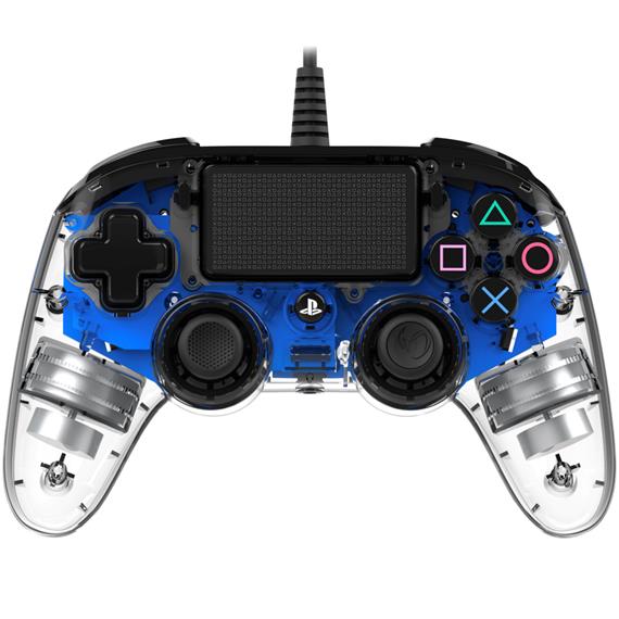 Nacon Mando Oficial Playstation PS4 Compact Azul Transparente (PS4OFCPADCLBLUE)