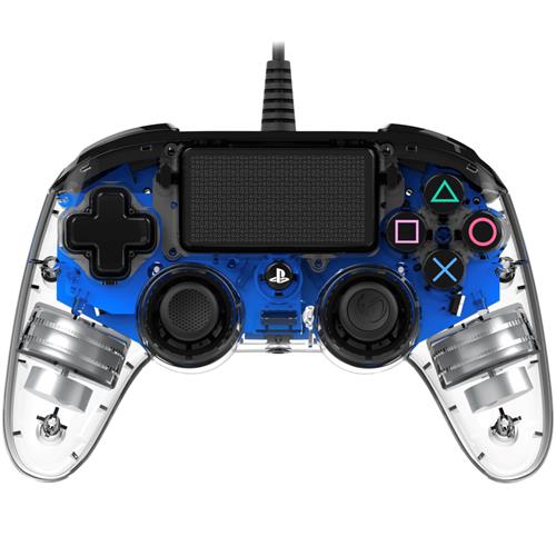 Nacon Mando Oficial Playstation PS4 Compact Azul Transparente (PS4OFCPADCLBLUE)