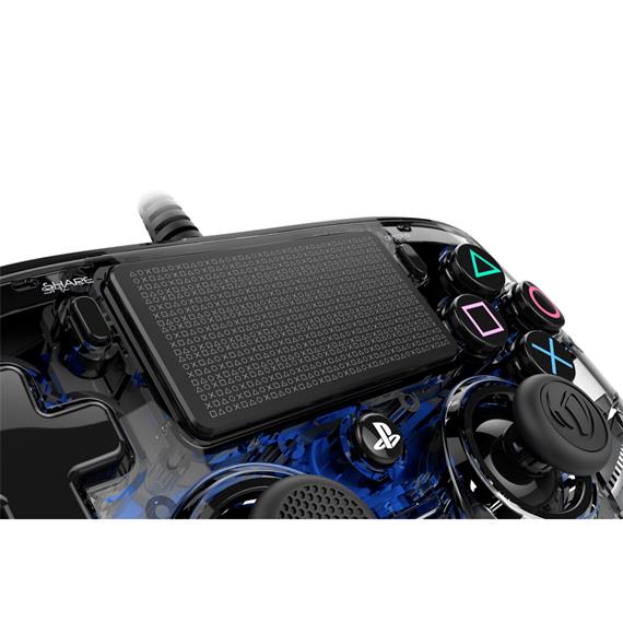 Nacon Mando Oficial Playstation PS4 Compact Azul Transparente (PS4OFCPADCLBLUE)