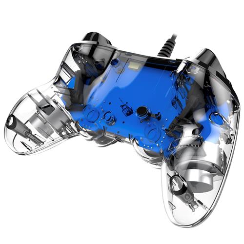 Nacon Mando Oficial Playstation PS4 Compact Azul Transparente (PS4OFCPADCLBLUE)