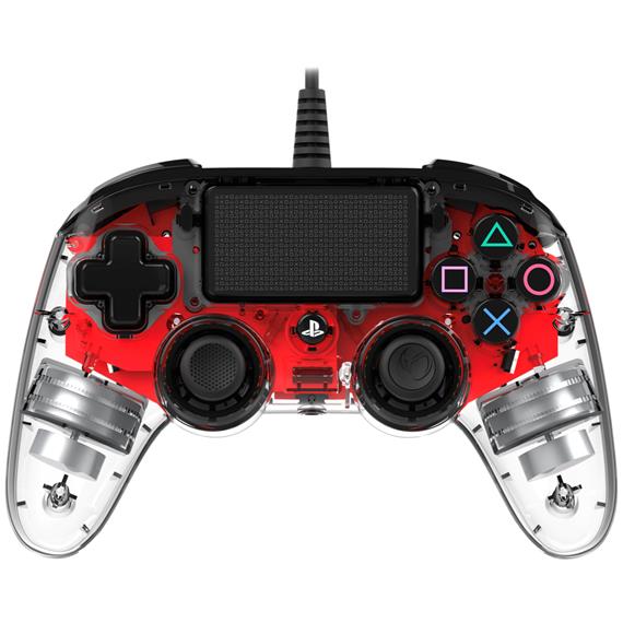 Nacon Mando Oficial Playstation PS4 Compact Rojo (PS4OFCPADCLRED)