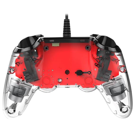Nacon Mando Oficial Playstation PS4 Compact Rojo (PS4OFCPADCLRED)