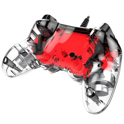 Nacon Mando Oficial Playstation PS4 Compact Rojo (PS4OFCPADCLRED)